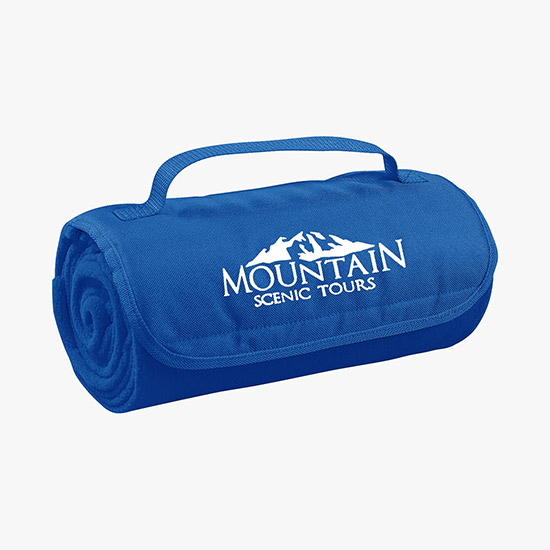 Fleece Roll-Up Blanket - Silkscreened