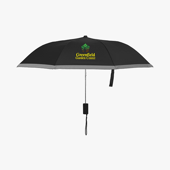 Full Color 42 Arc Patina Reflective Trim Umbrella