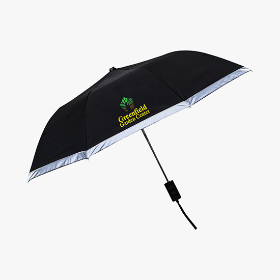Full Color 42 Arc Patina Reflective Trim Umbrella