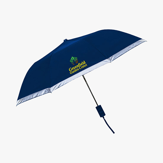 Full Color 42 Arc Patina Reflective Trim Umbrella