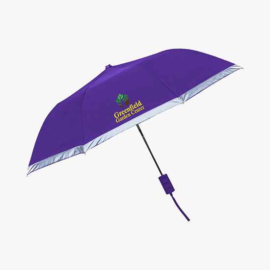 Full Color 42 Arc Patina Reflective Trim Umbrella