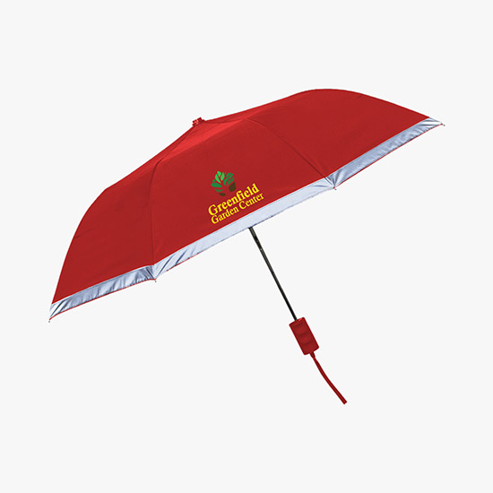 Full Color 42 Arc Patina Reflective Trim Umbrella
