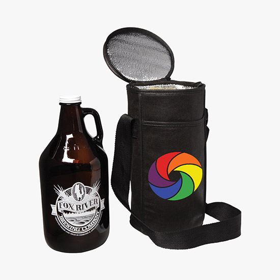 100 GSM Insulated Barrel Growler Bag - Full Color