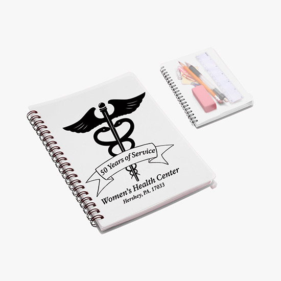 Hardcover Notebook with Pouch