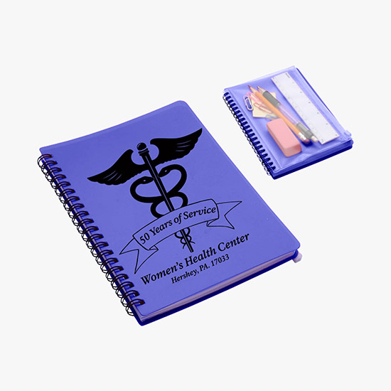 Hardcover Notebook with Pouch