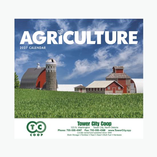 Agriculture Wall Calendar - Stapled