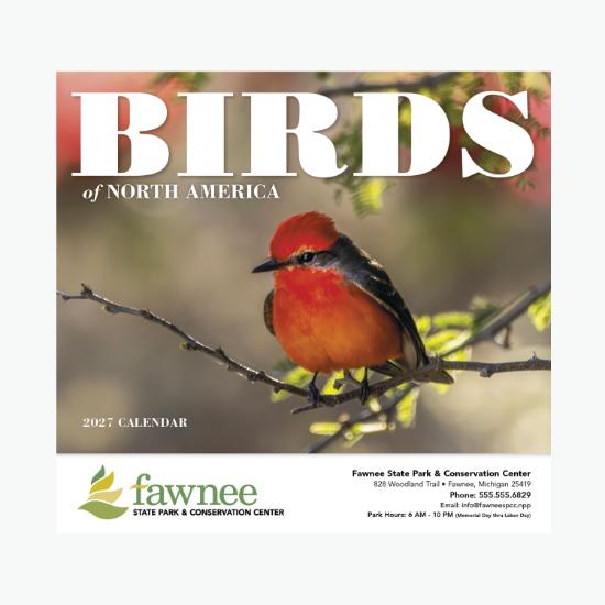 Birds of North America Wall Calendar - Stapled