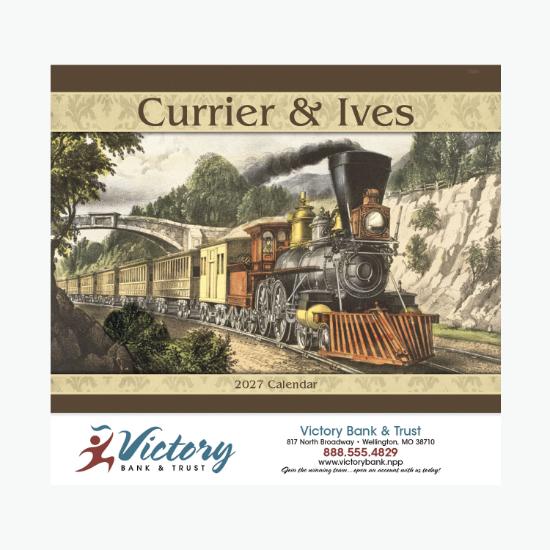 Currier & Ives Wall Calendar - Stapled