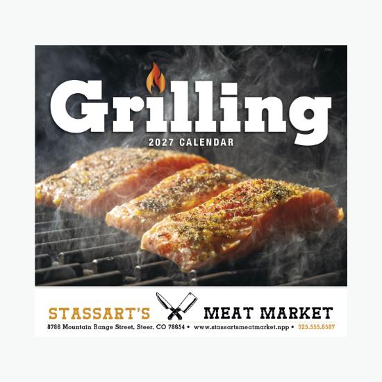 Grilling Wall Calendar - Stapled