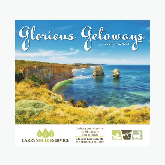 Glorious Getaways Wall Calendar - Stapled
