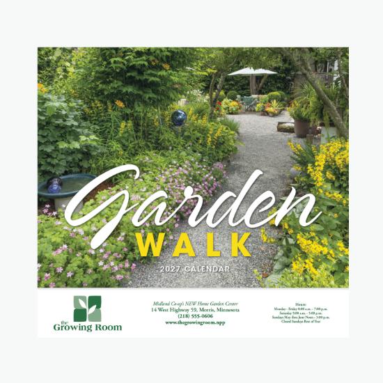 Garden Walk Wall Calendar - Stapled
