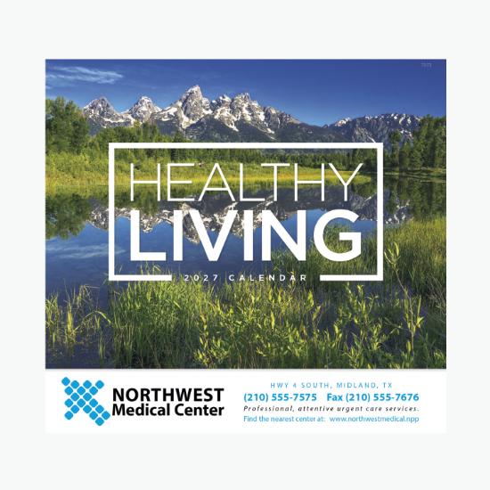 Healthy Living Wall Calendar - Stapled
