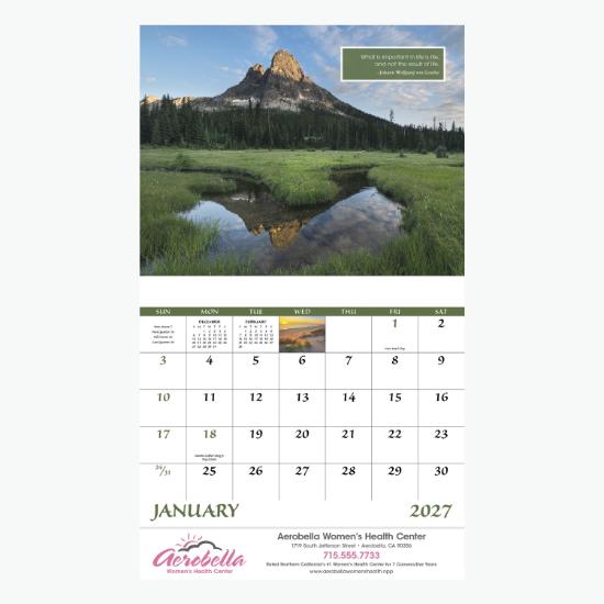 Inspirations for Life Wall Calendar - Stapled