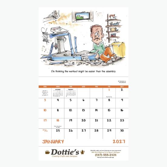 Laughing It Up Wall Calendar - Stapled