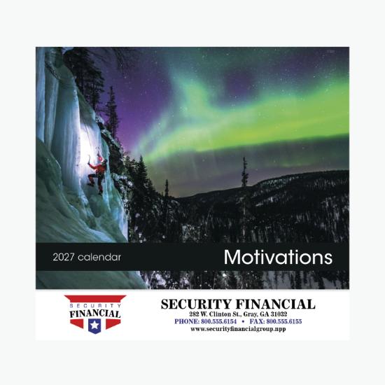 Motivations Wall Calendar - Stapled