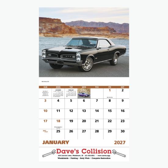Muscle Thunder Wall Calendar - Stapled