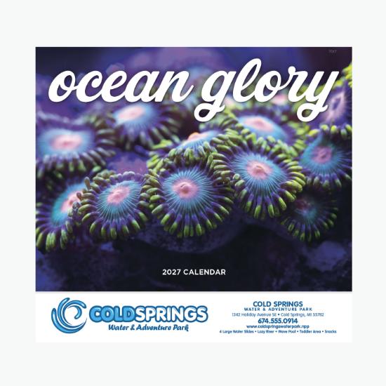 Ocean Glory Wall Calendar - Stapled