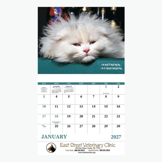 Pets with Attitude Wall Calendar - Stapled