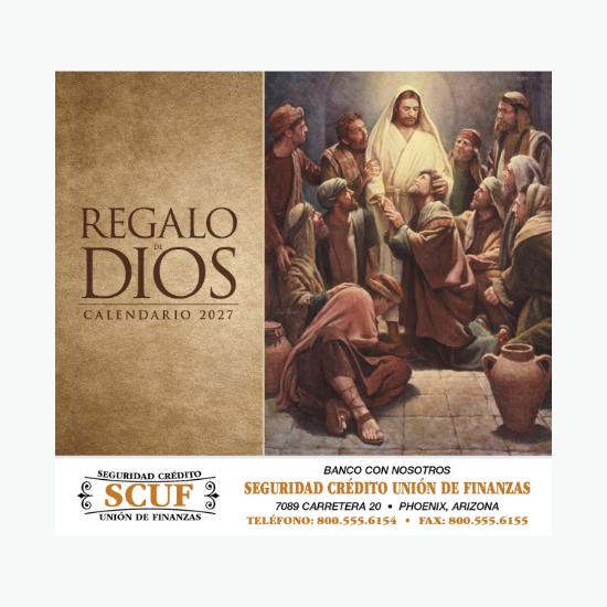 Regalo de Dios Wall Calendar - Stapled