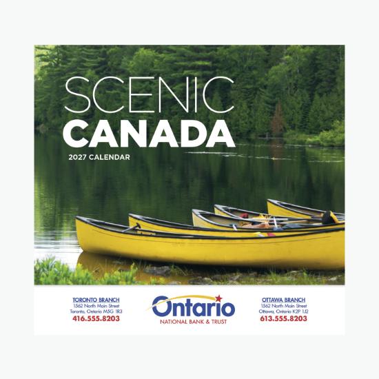 Scenic Canada Wall Calendar - Stapled