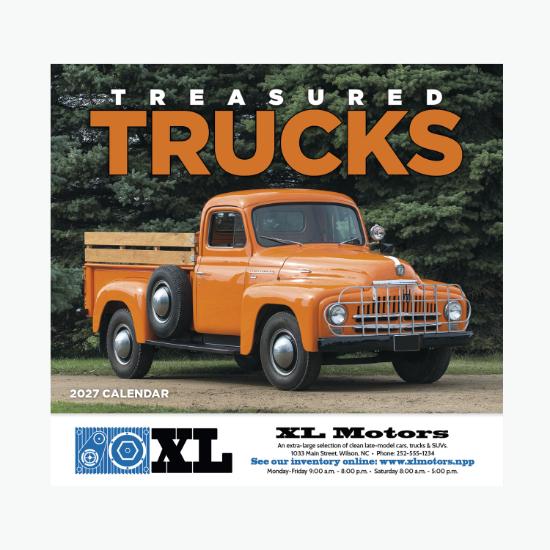 Treasured Trucks Wall Calendar - Stapled