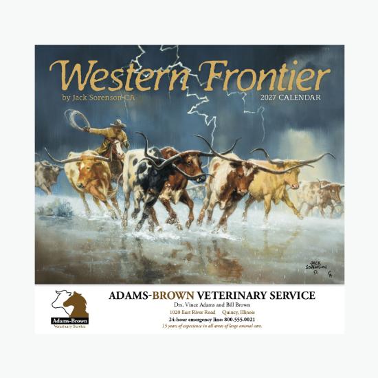 Western Frontier Wall Calendar - Stapled