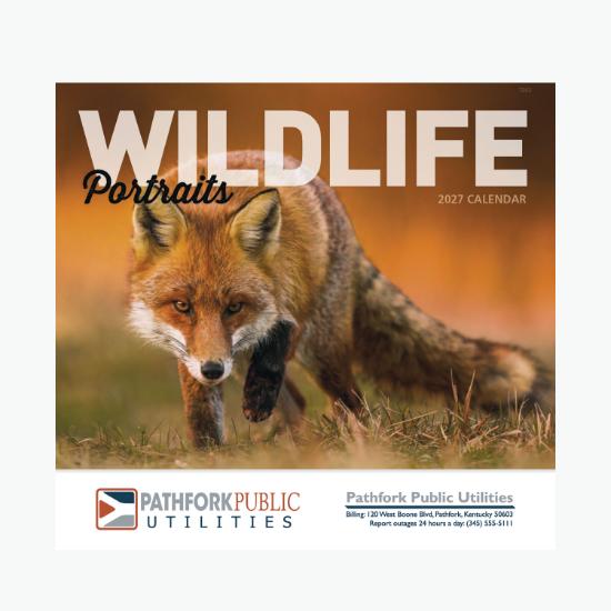 Wildlife Portraits Wall Calendar - Stapled