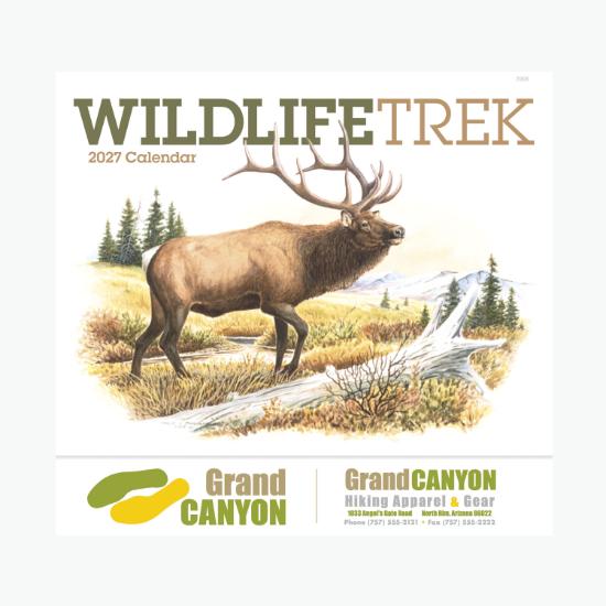 Wildlife Trek Wall Calendar - Stapled