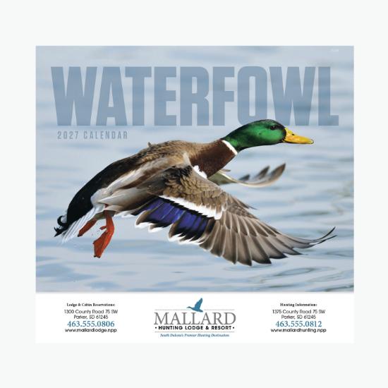 Waterfowl Wall Calendar - Stapled