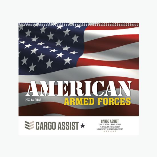 American Armed Forces Wall Calendar - Spiral