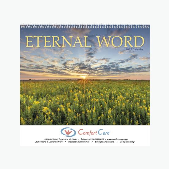 Eternal Word w/Funeral Pre-Planning Sheet Wall Calendar - Spiral