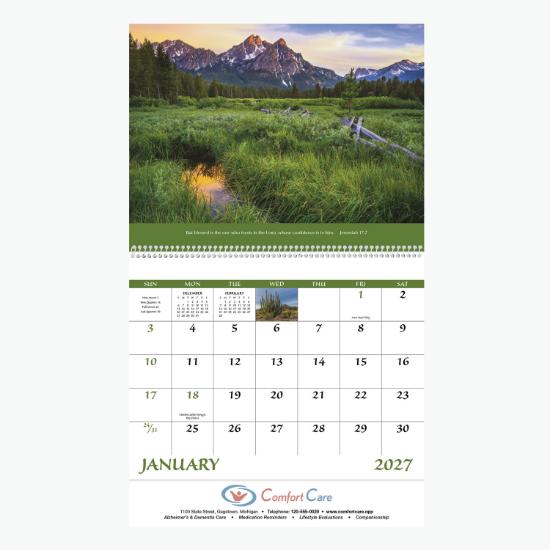 Eternal Word w/Funeral Pre-Planning Sheet Wall Calendar - Spiral