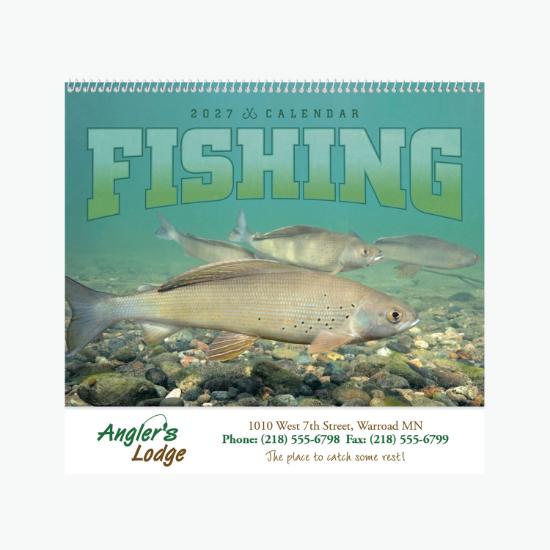 Fishing Wall Calendar - Spiral