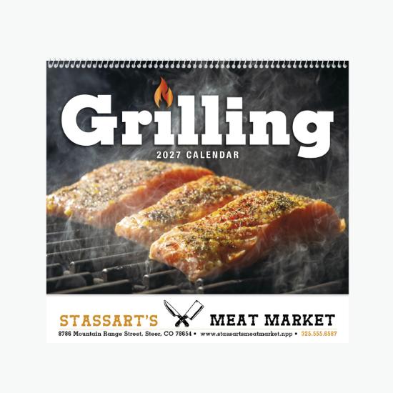 Grilling Wall Calendar - Spiral