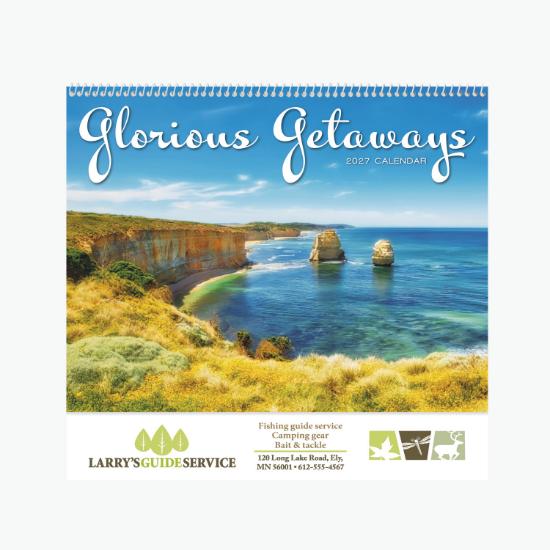 Glorious Getaways Wall Calendar - Spiral