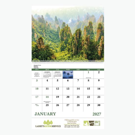 Glorious Getaways Wall Calendar - Spiral