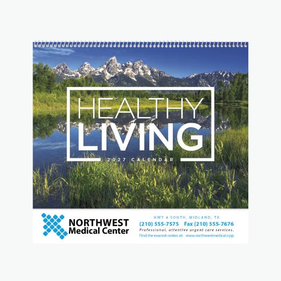 Healthy Living Wall Calendar - Spiral
