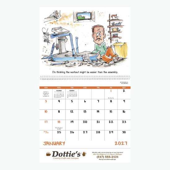 Laughing It Up Wall Calendar - Spiral
