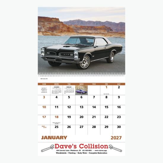 Muscle Thunder Wall Calendar - Spiral