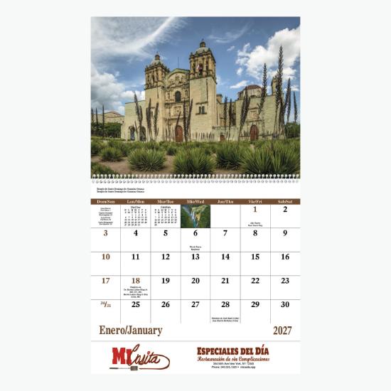 Mexico Wall Calendar - Spiral
