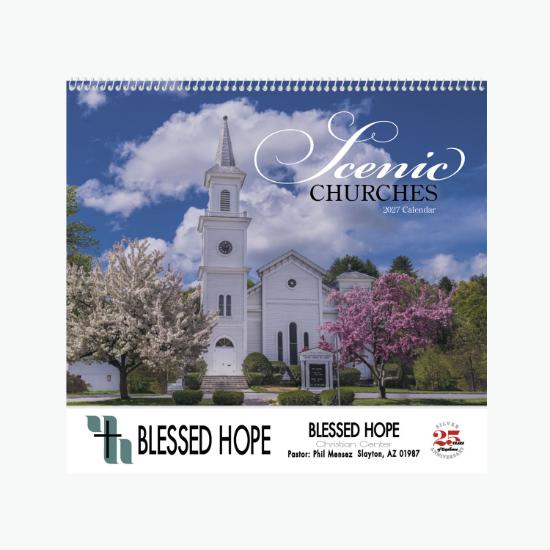 Scenic Churches Wall Calendar - Spiral