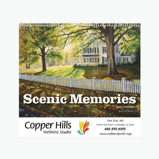 Scenic Memories Wall Calendar - Spiral