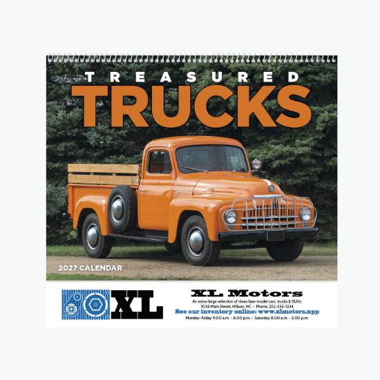 Treasured Trucks Wall Calendar - Spiral