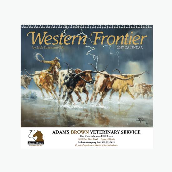 Western Frontier Wall Calendar - Spiral
