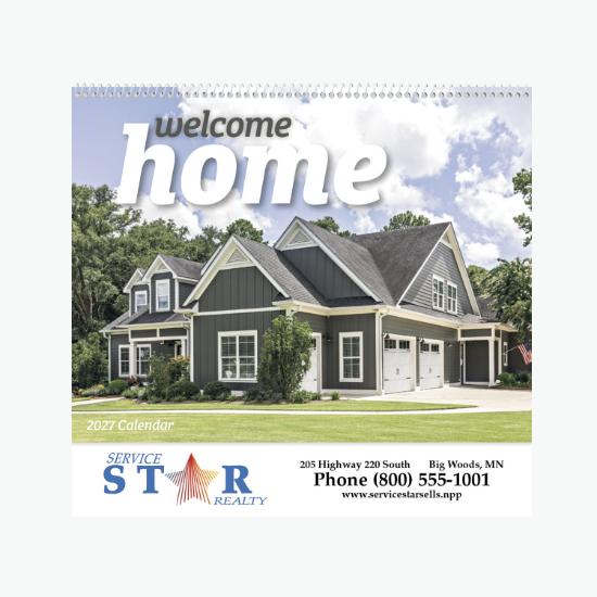 Welcome Home Wall Calendar - Spiral