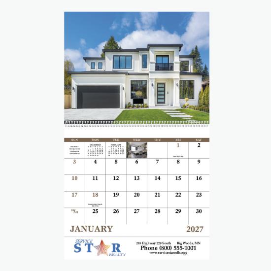 Welcome Home Wall Calendar - Spiral