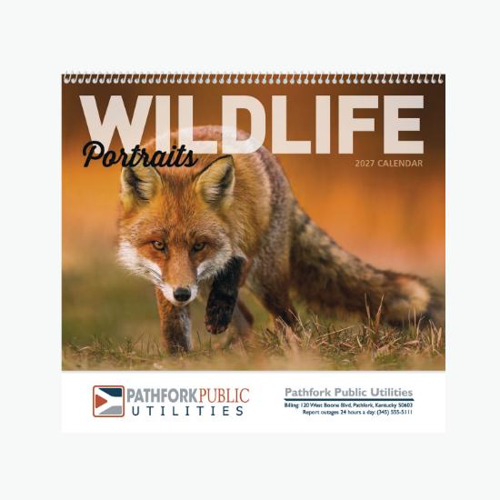 Wildlife Portraits Wall Calendar - Spiral