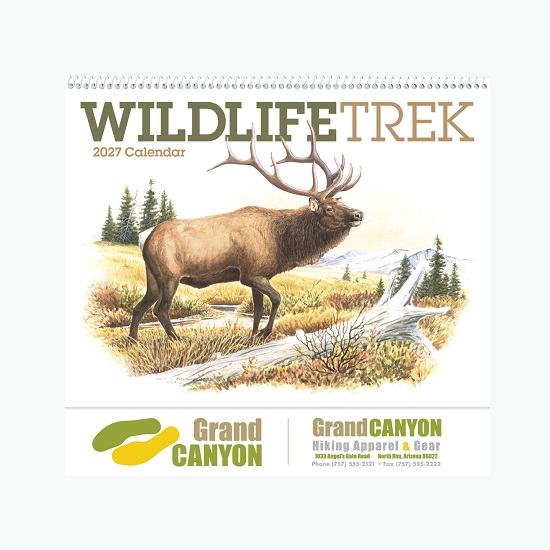 Wildlife Trek Wall Calendar - Spiral