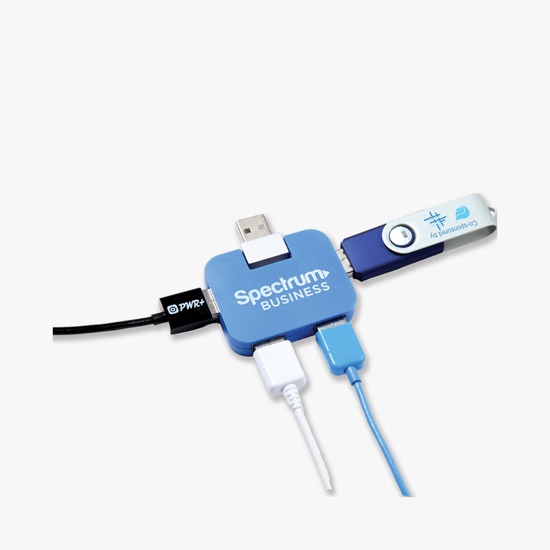 Colored 4-Port USB Hub - 24-Hour Production