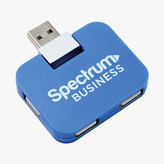 Colored 4-Port USB Hub - 24-Hour Production